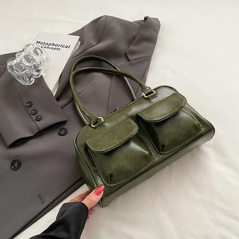 Small Shoulder Bag with Pockets