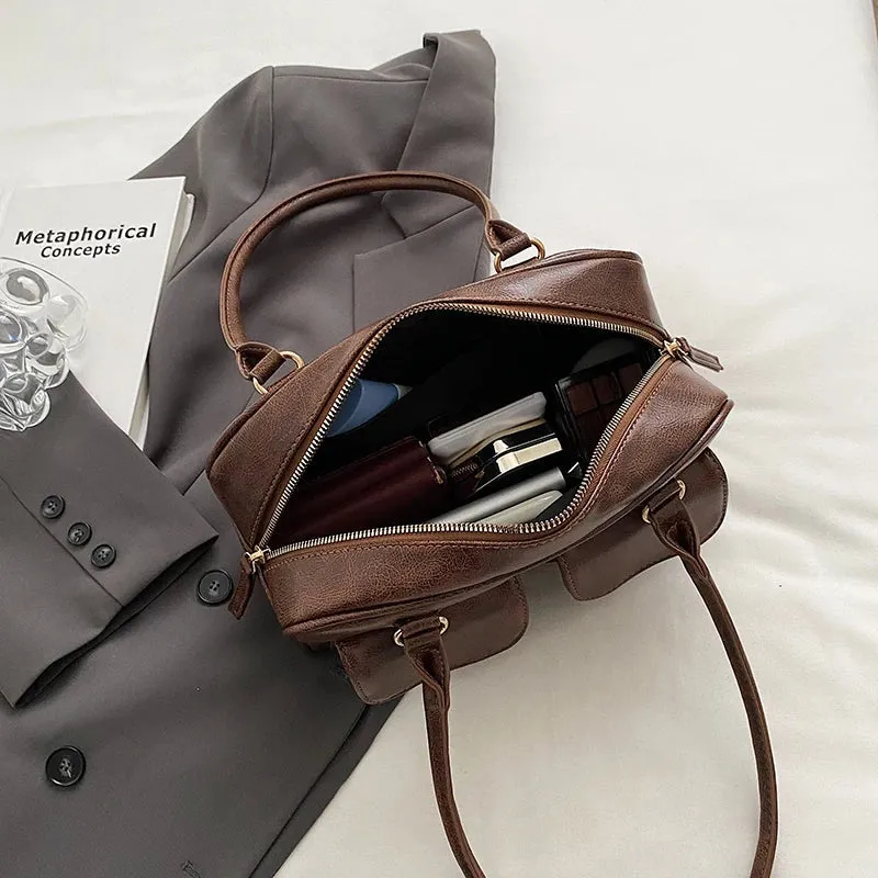 Small Shoulder Bag with Pockets