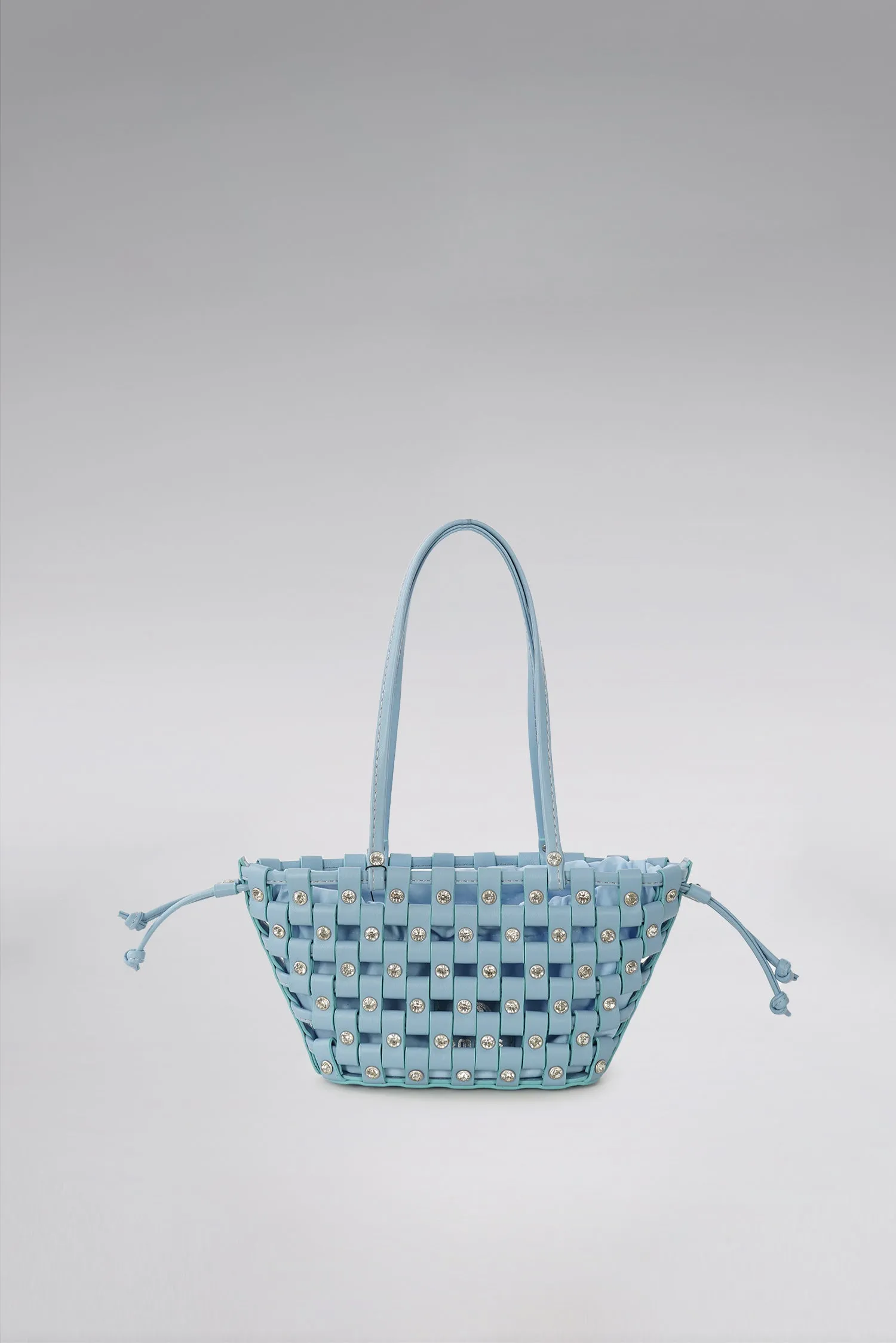 Small Weave Crescent Beach Bag