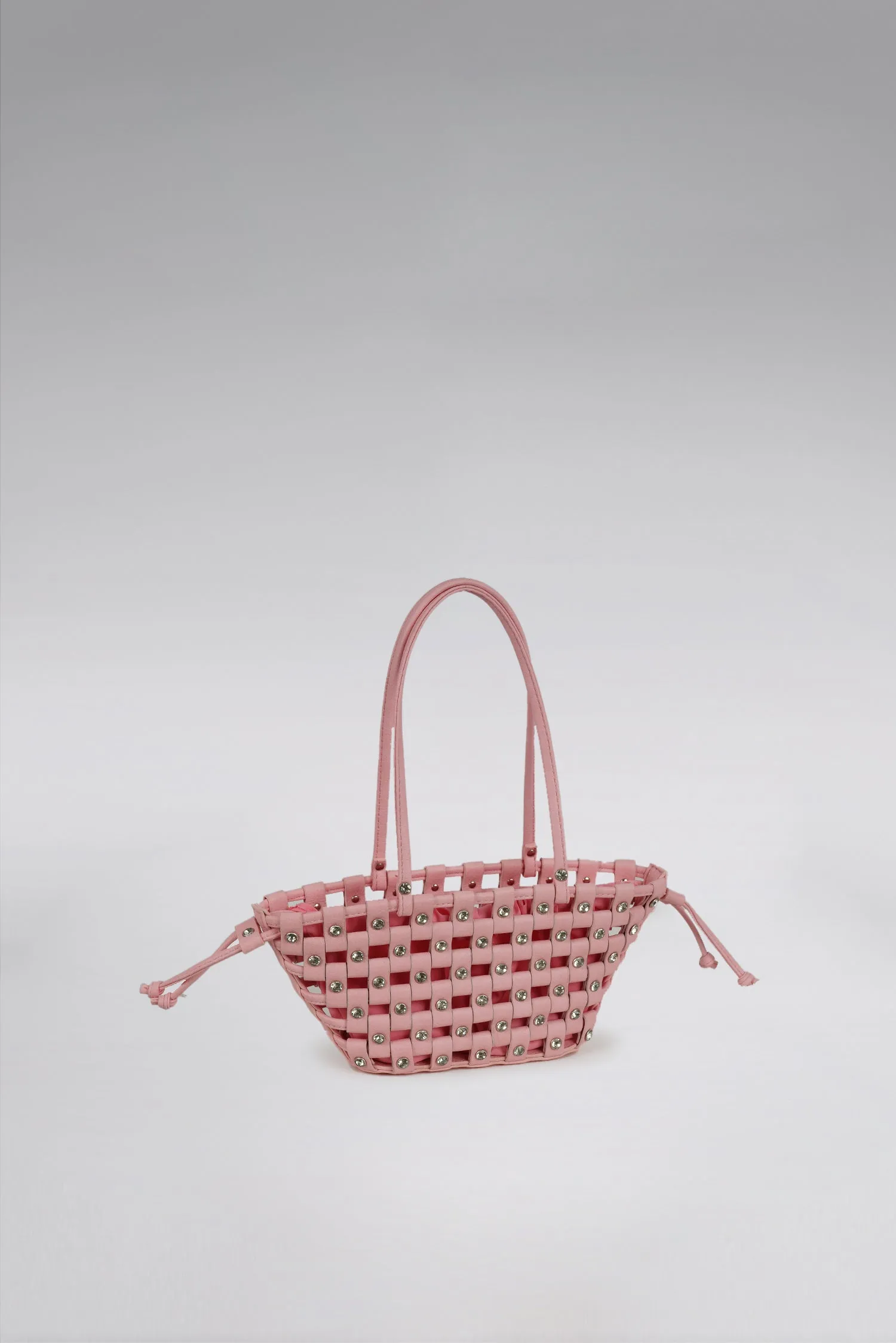 Small Weave Crescent Beach Bag