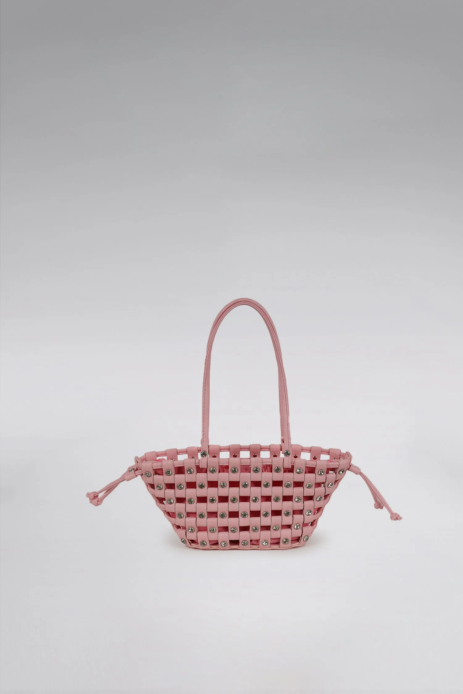 Small Weave Crescent Beach Bag