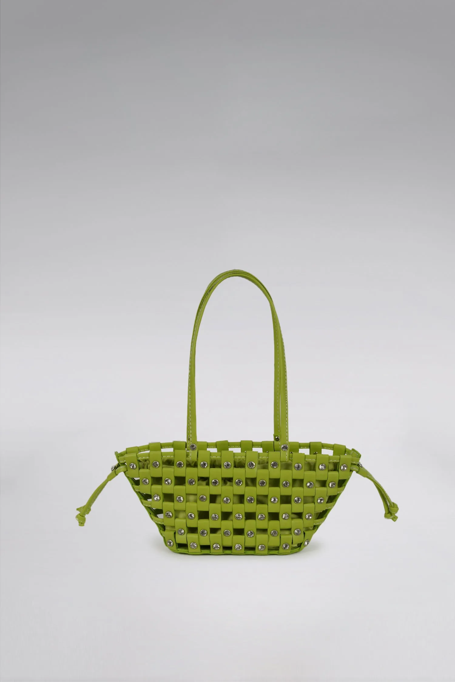 Small Weave Crescent Beach Bag