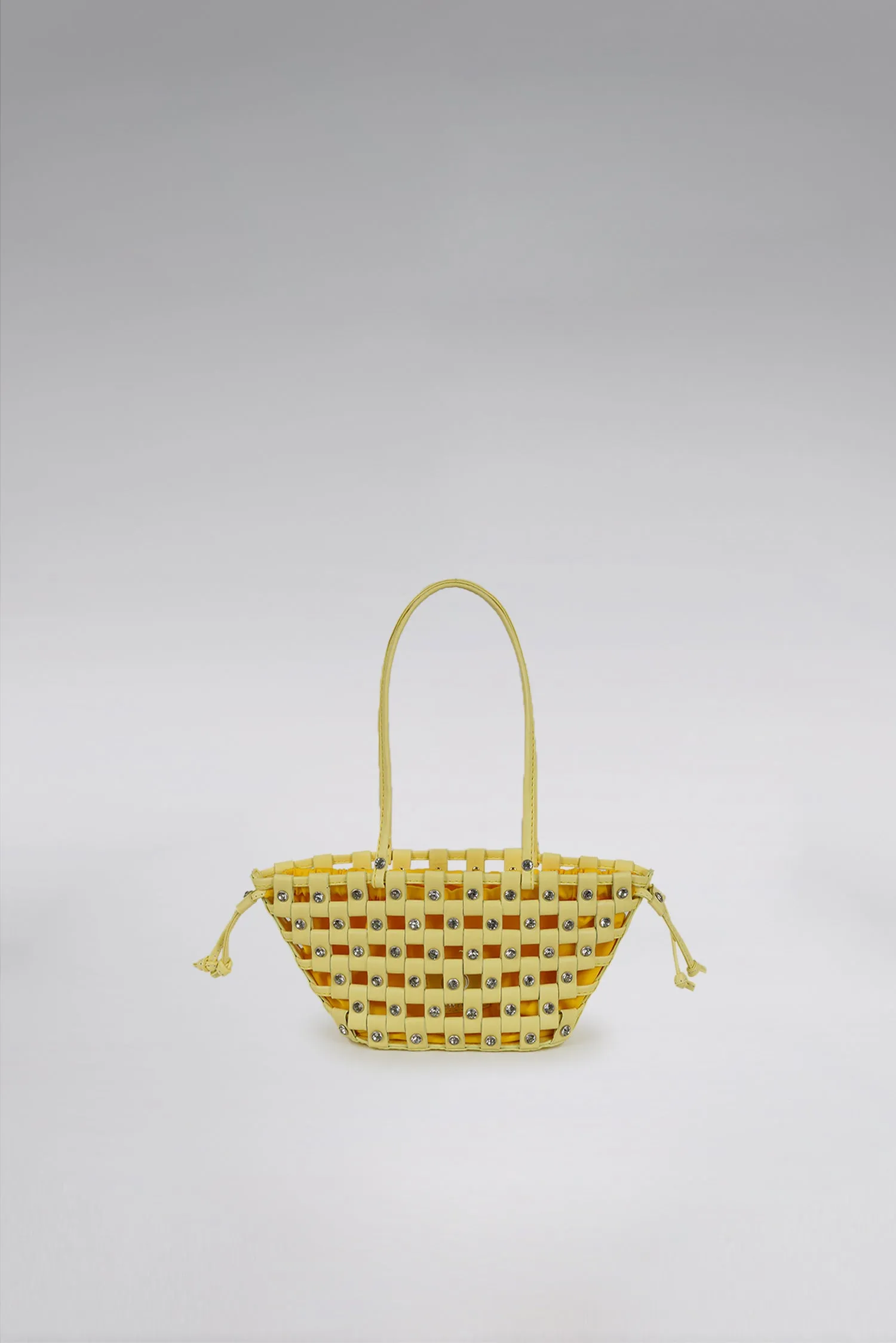 Small Weave Crescent Beach Bag