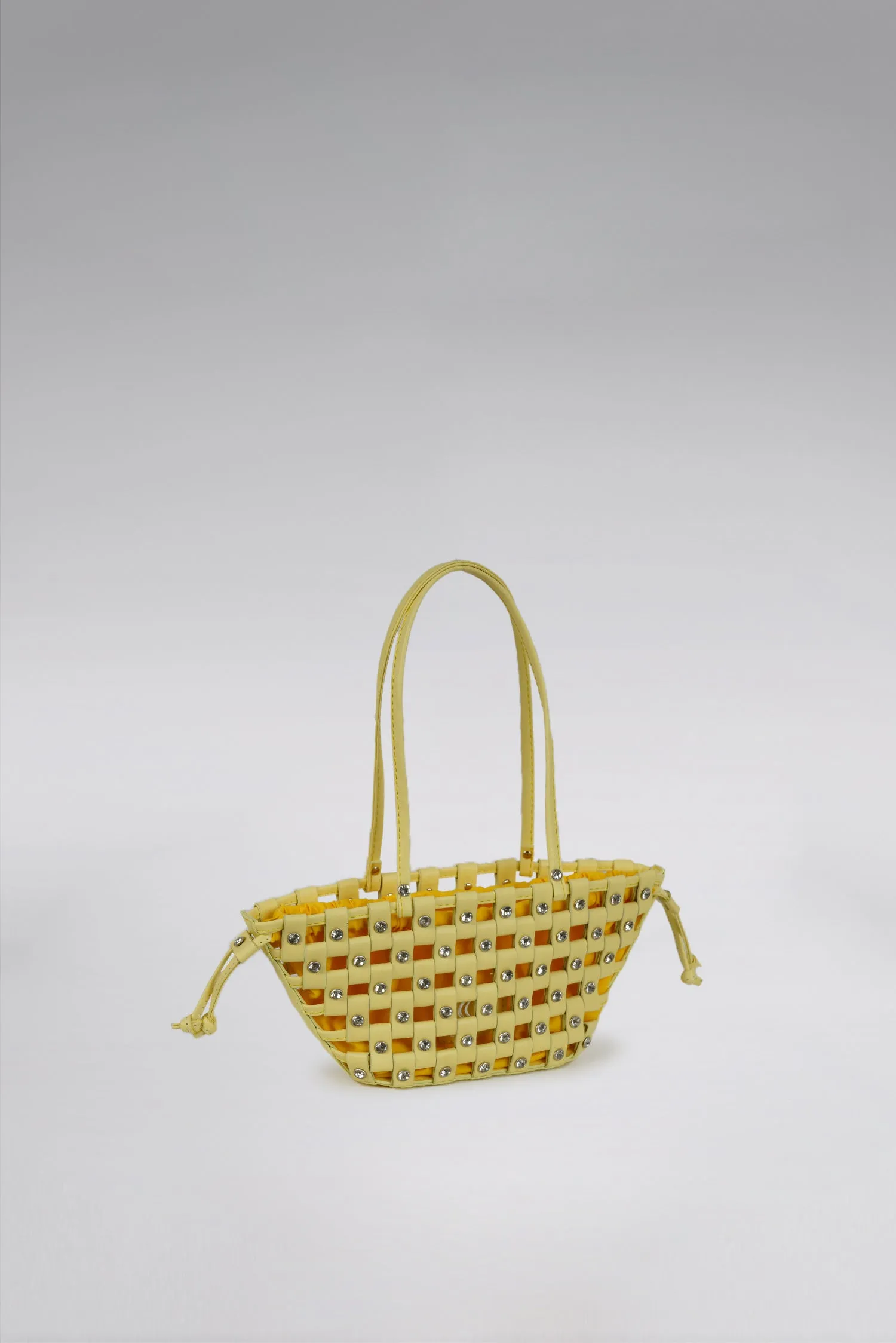 Small Weave Crescent Beach Bag