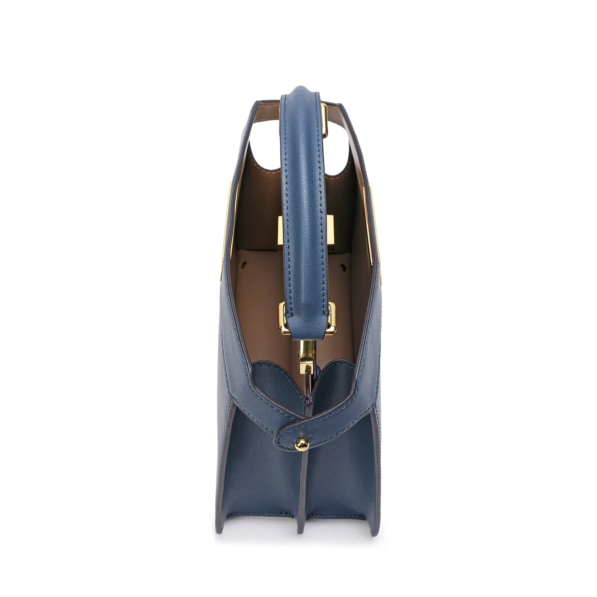 Smooth Nappa Leather Satchel/ Shoulder Bag