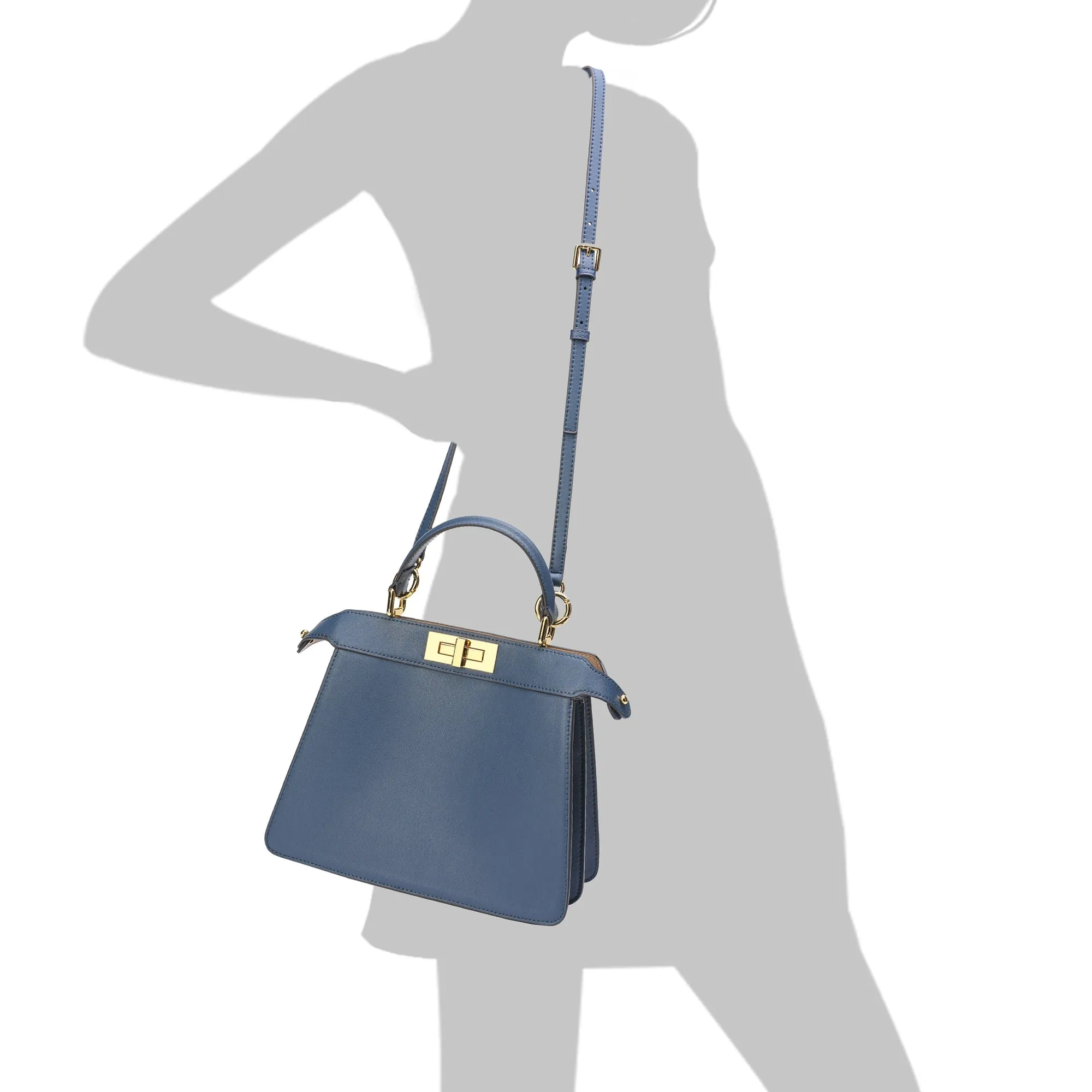 Smooth Nappa Leather Satchel/ Shoulder Bag