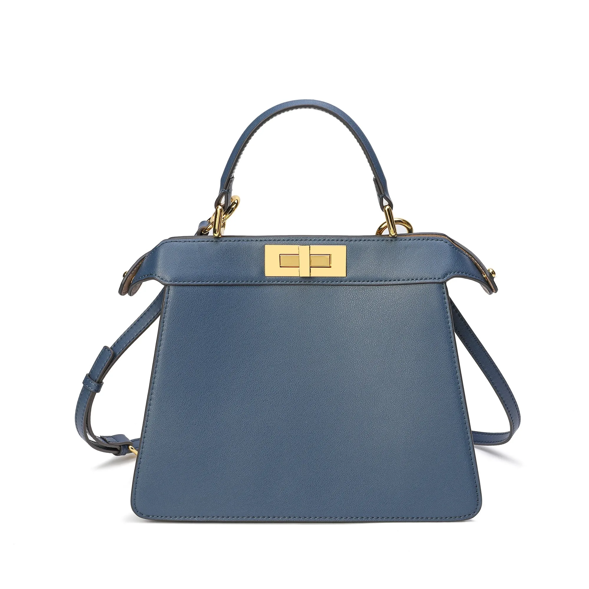 Smooth Nappa Leather Satchel/ Shoulder Bag