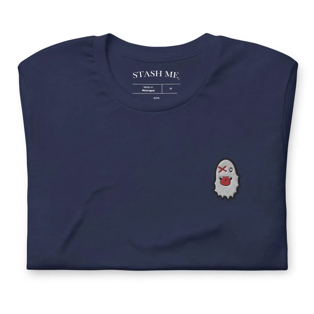 Stash Me - Embroidered Ghost T-Shirt