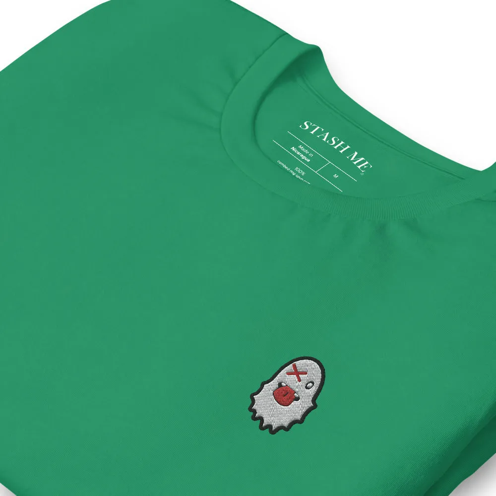 Stash Me - Embroidered Ghost T-Shirt