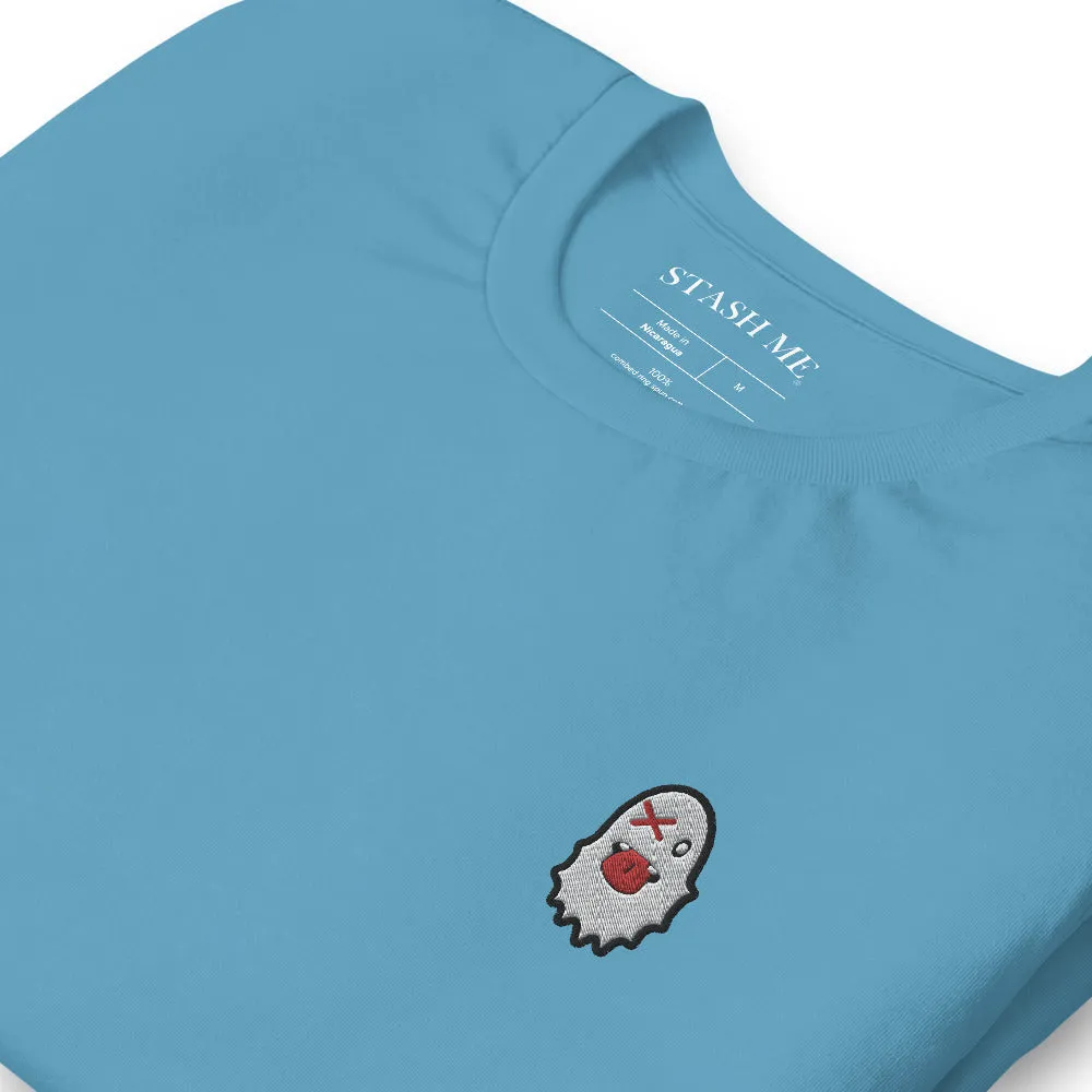 Stash Me - Embroidered Ghost T-Shirt