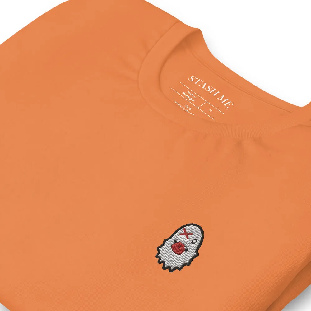 Stash Me - Embroidered Ghost T-Shirt
