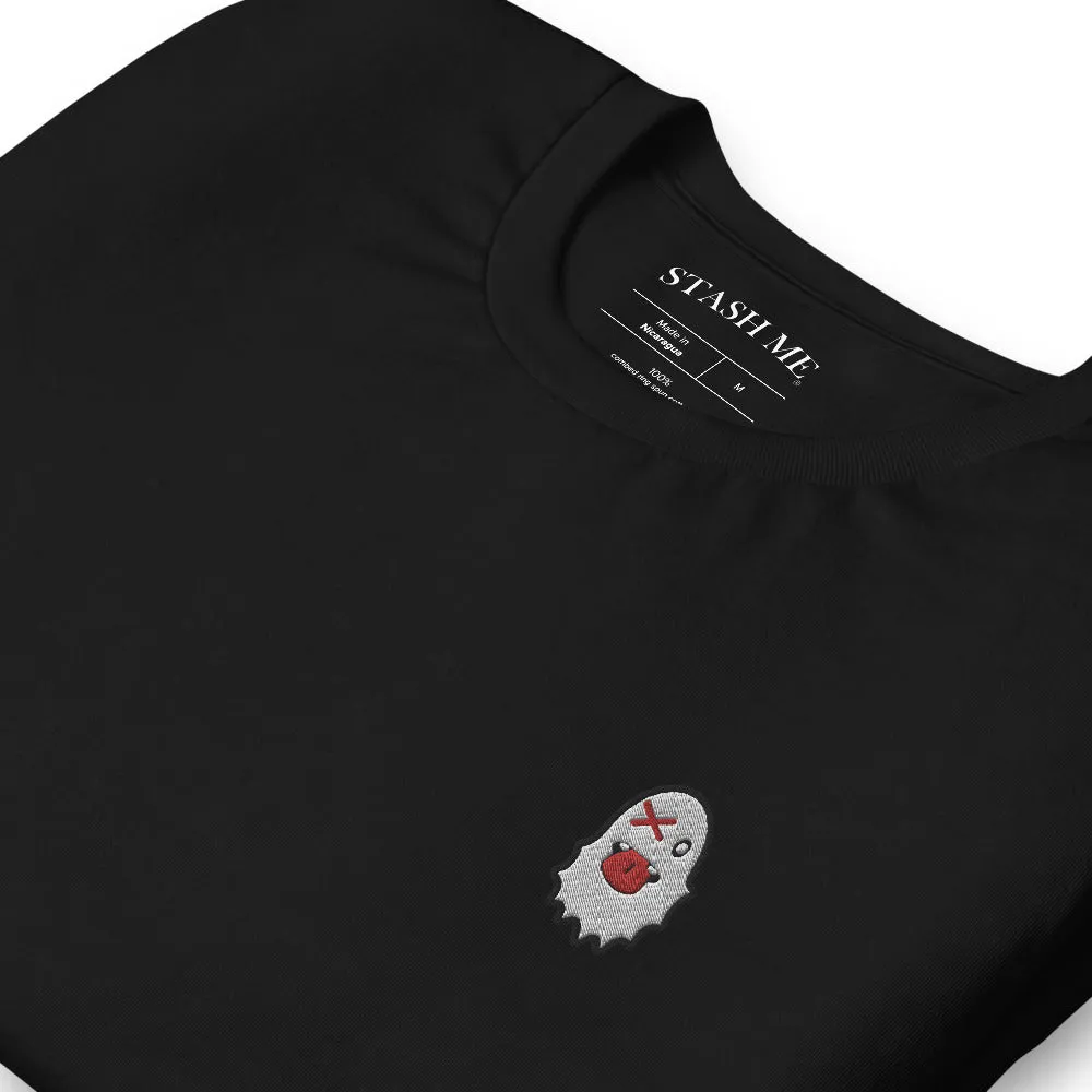 Stash Me - Embroidered Ghost T-Shirt
