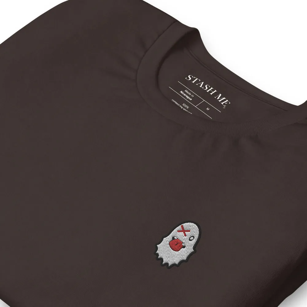 Stash Me - Embroidered Ghost T-Shirt