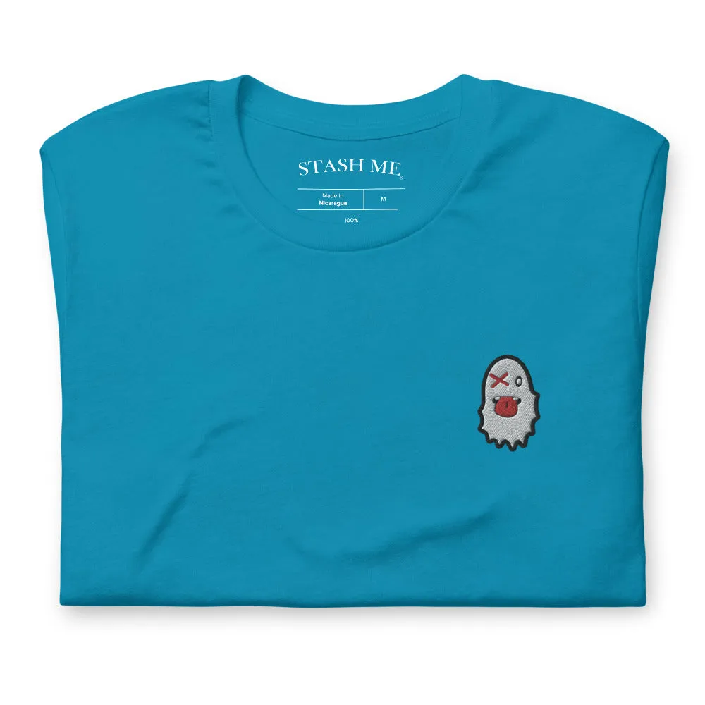 Stash Me - Embroidered Ghost T-Shirt