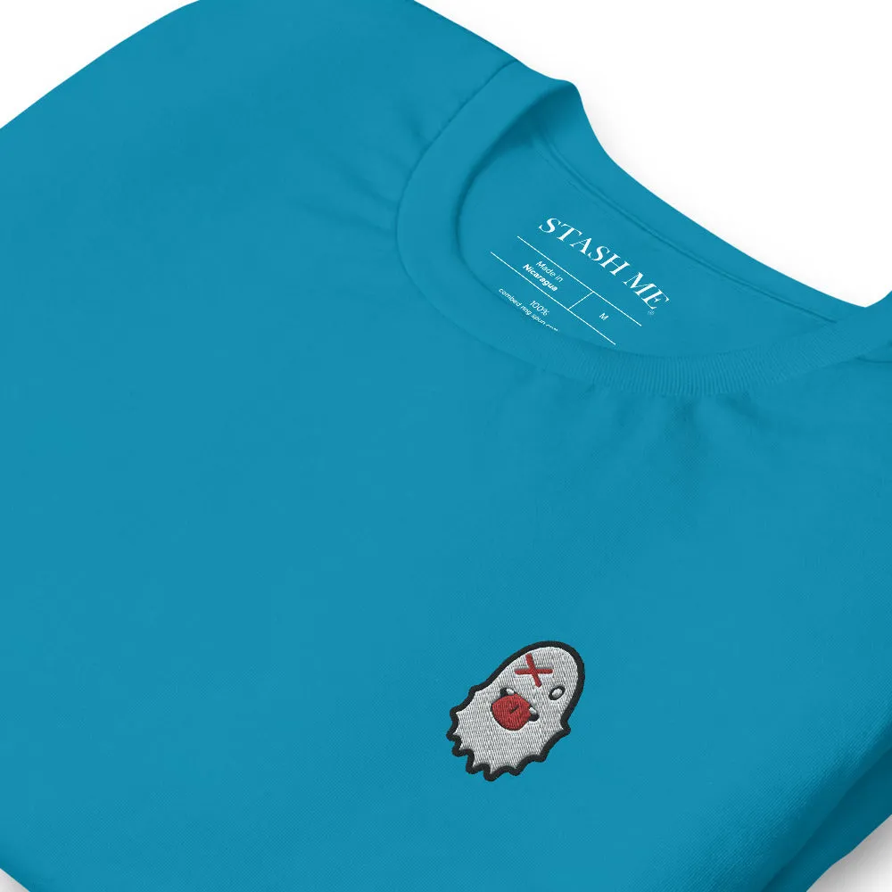 Stash Me - Embroidered Ghost T-Shirt