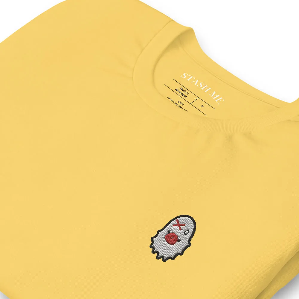 Stash Me - Embroidered Ghost T-Shirt