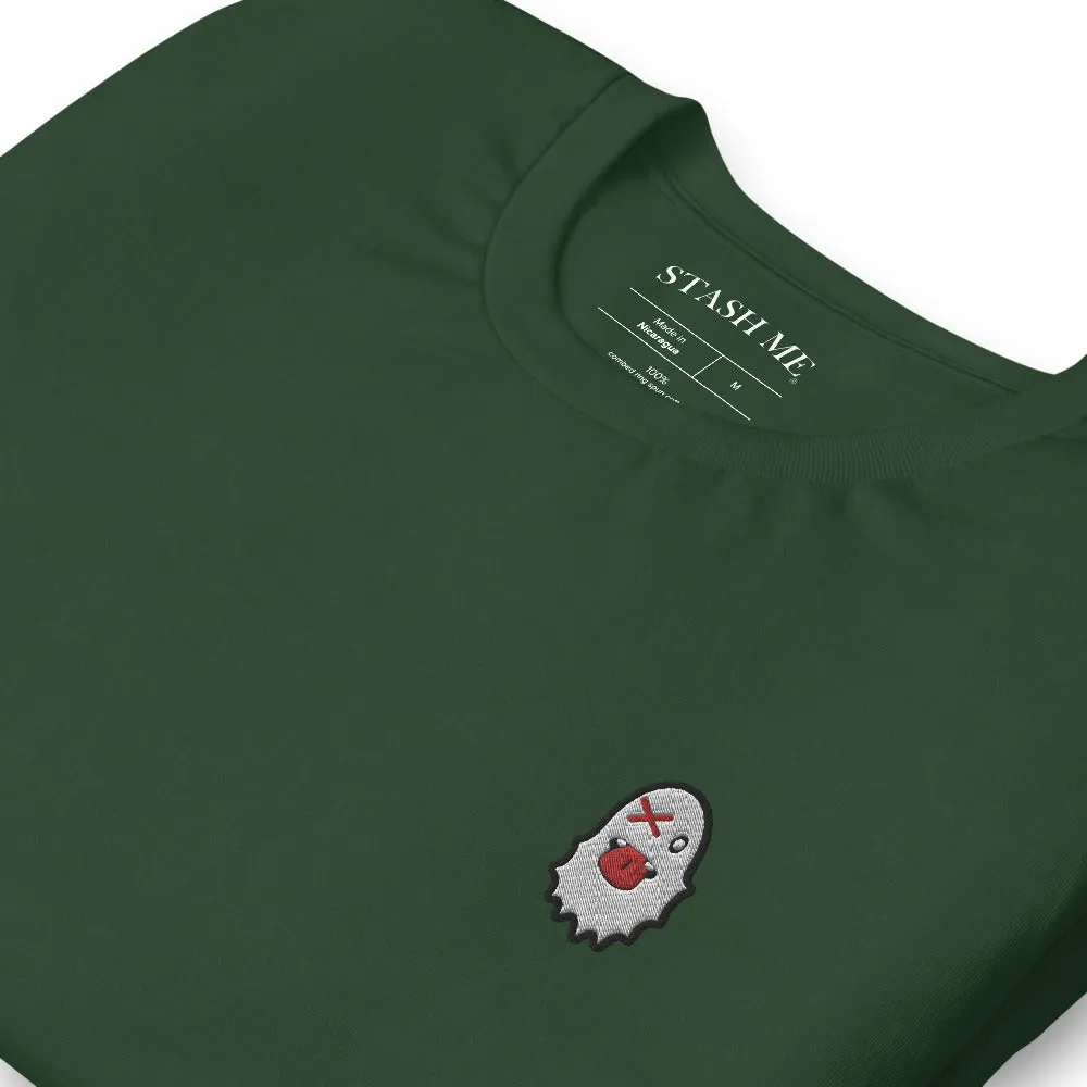 Stash Me - Embroidered Ghost T-Shirt