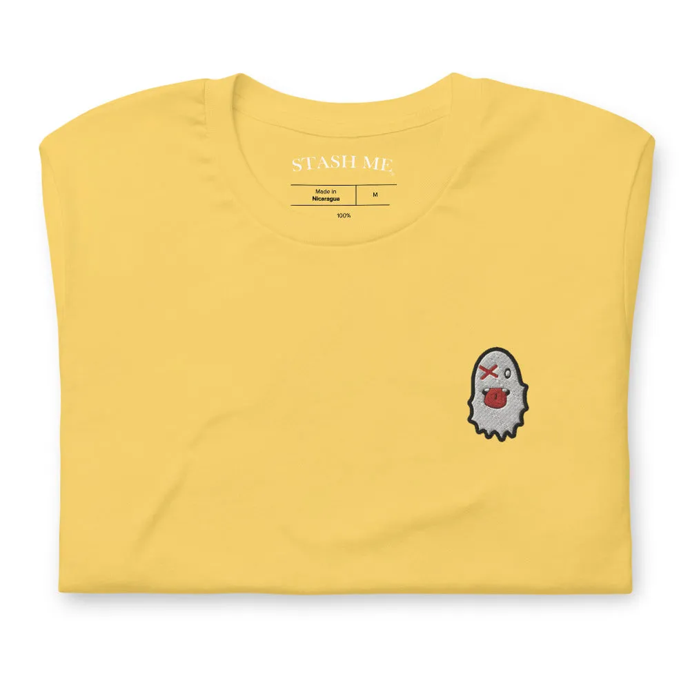 Stash Me - Embroidered Ghost T-Shirt