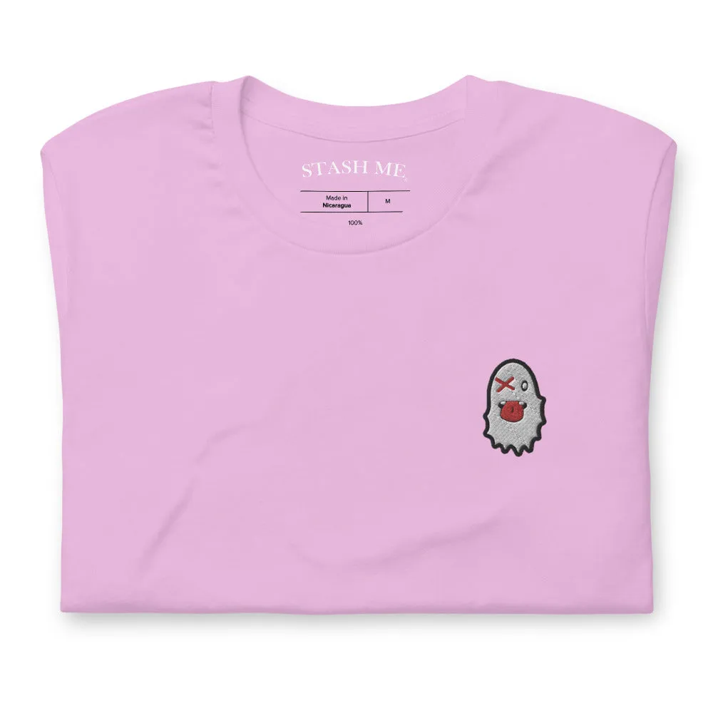 Stash Me - Embroidered Ghost T-Shirt