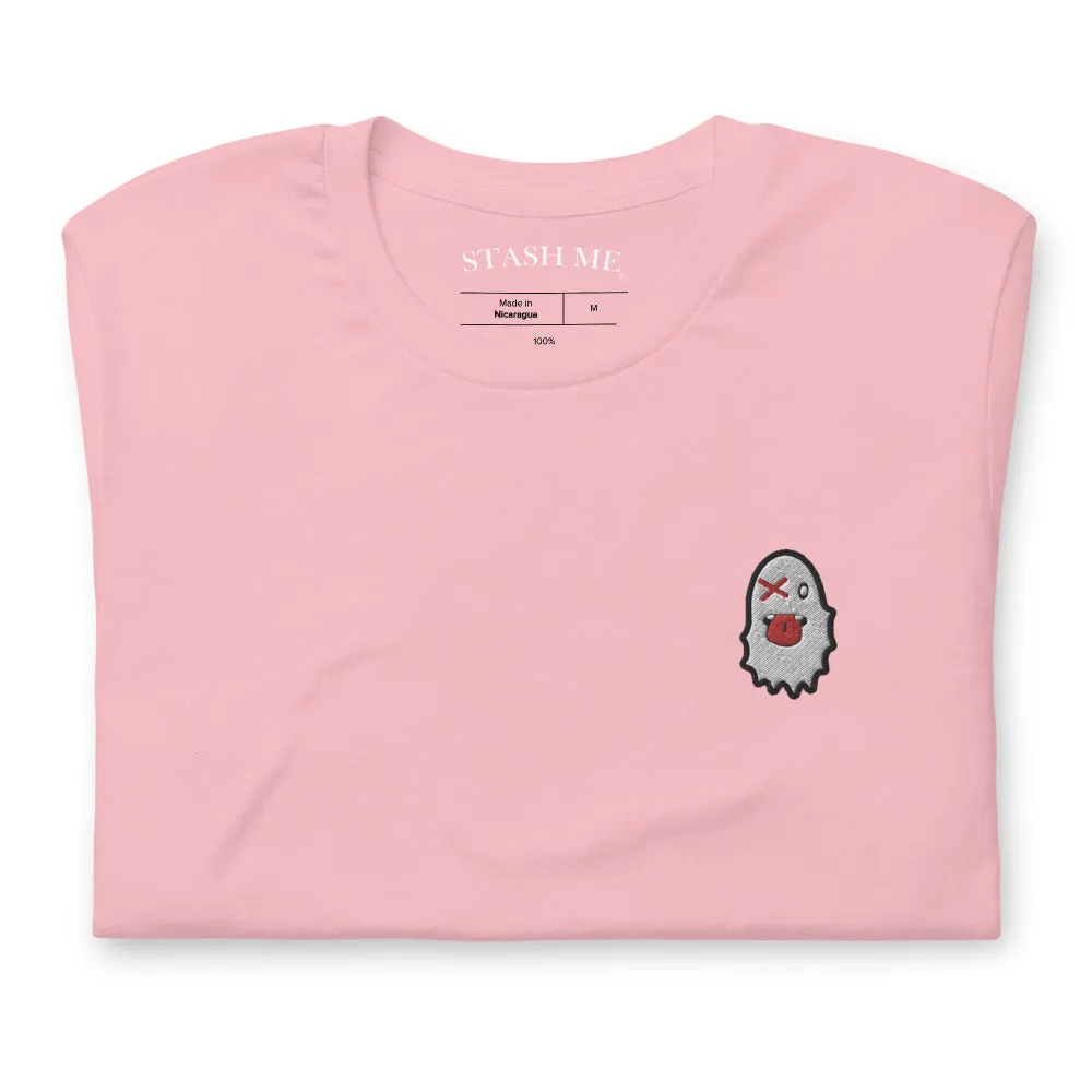 Stash Me - Embroidered Ghost T-Shirt