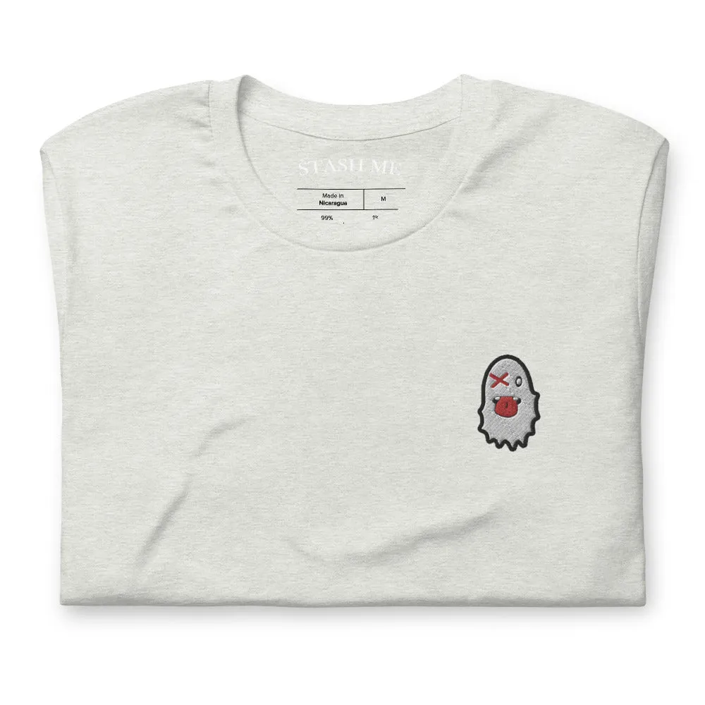 Stash Me - Embroidered Ghost T-Shirt
