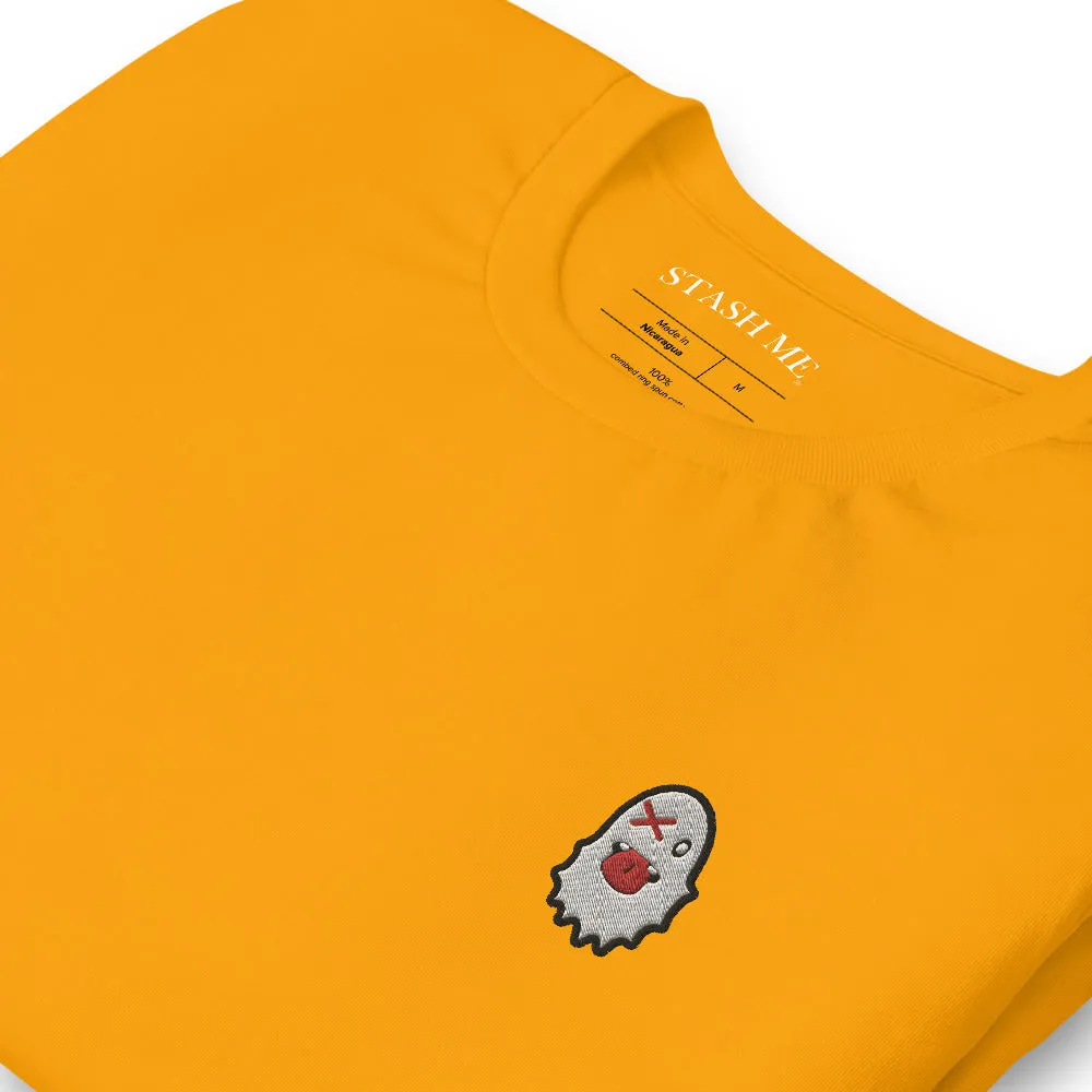 Stash Me - Embroidered Ghost T-Shirt