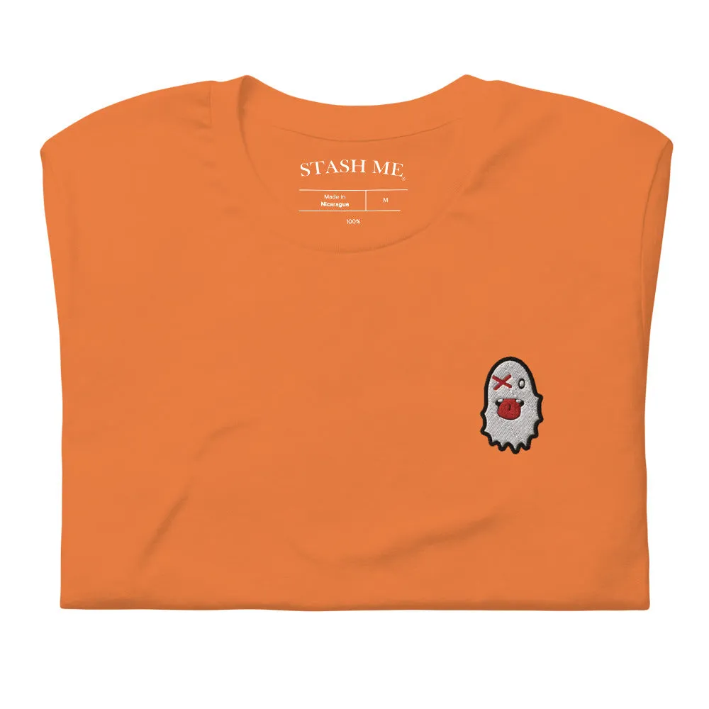 Stash Me - Embroidered Ghost T-Shirt