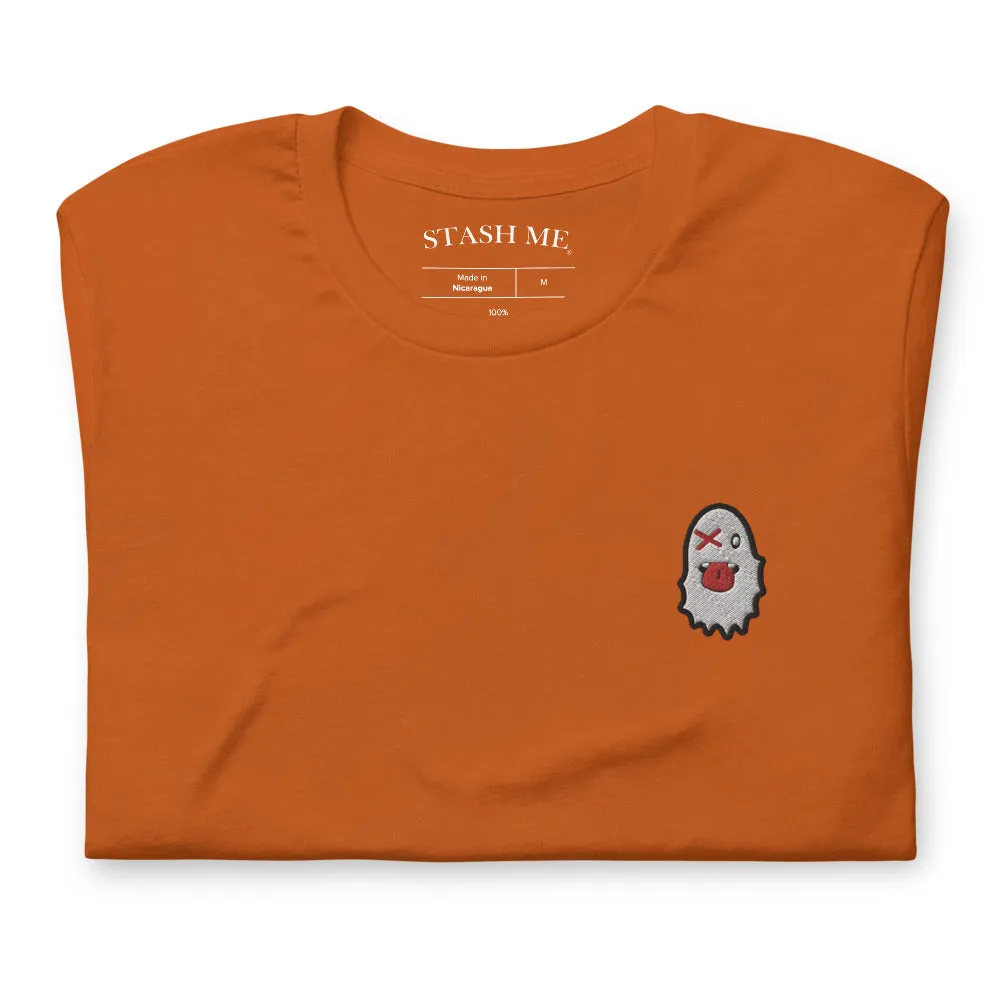 Stash Me - Embroidered Ghost T-Shirt