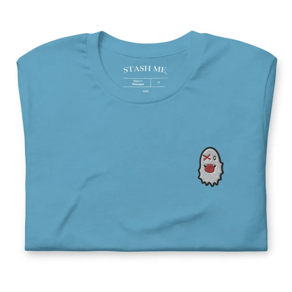 Stash Me - Embroidered Ghost T-Shirt