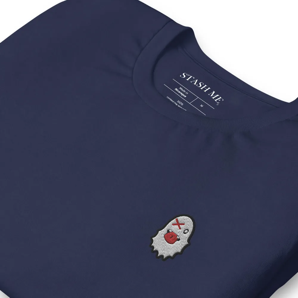 Stash Me - Embroidered Ghost T-Shirt