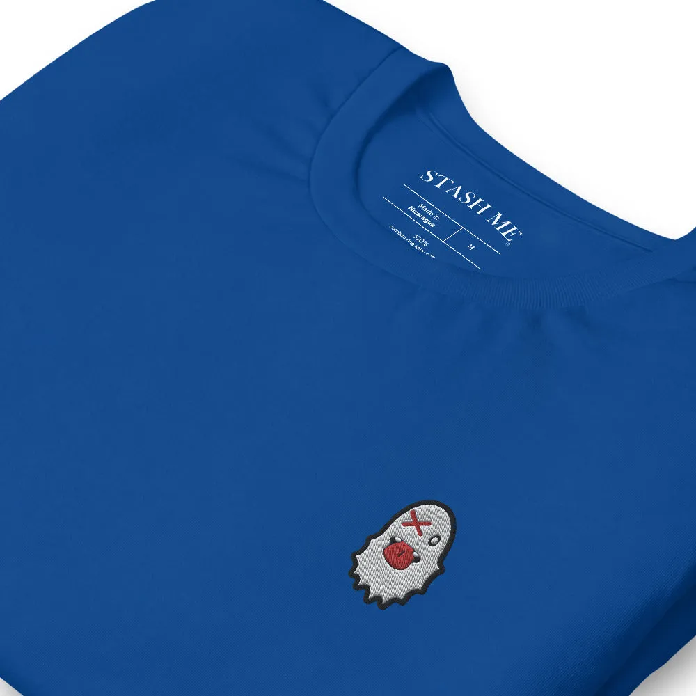 Stash Me - Embroidered Ghost T-Shirt