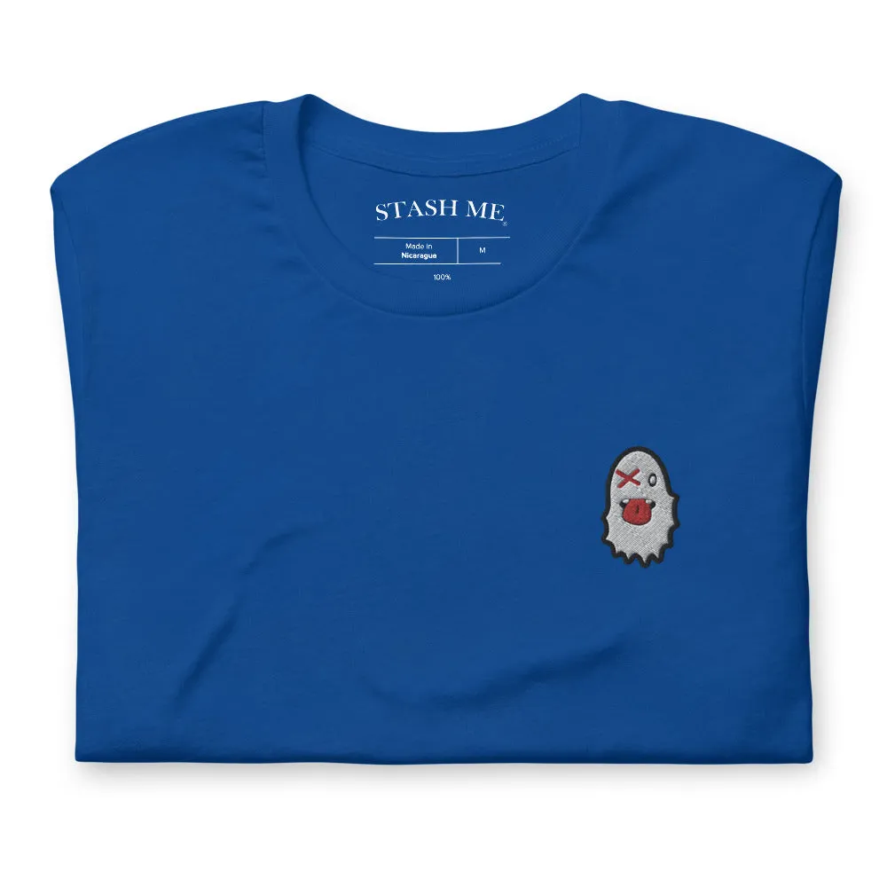 Stash Me - Embroidered Ghost T-Shirt