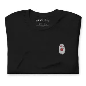 Stash Me - Embroidered Ghost T-Shirt