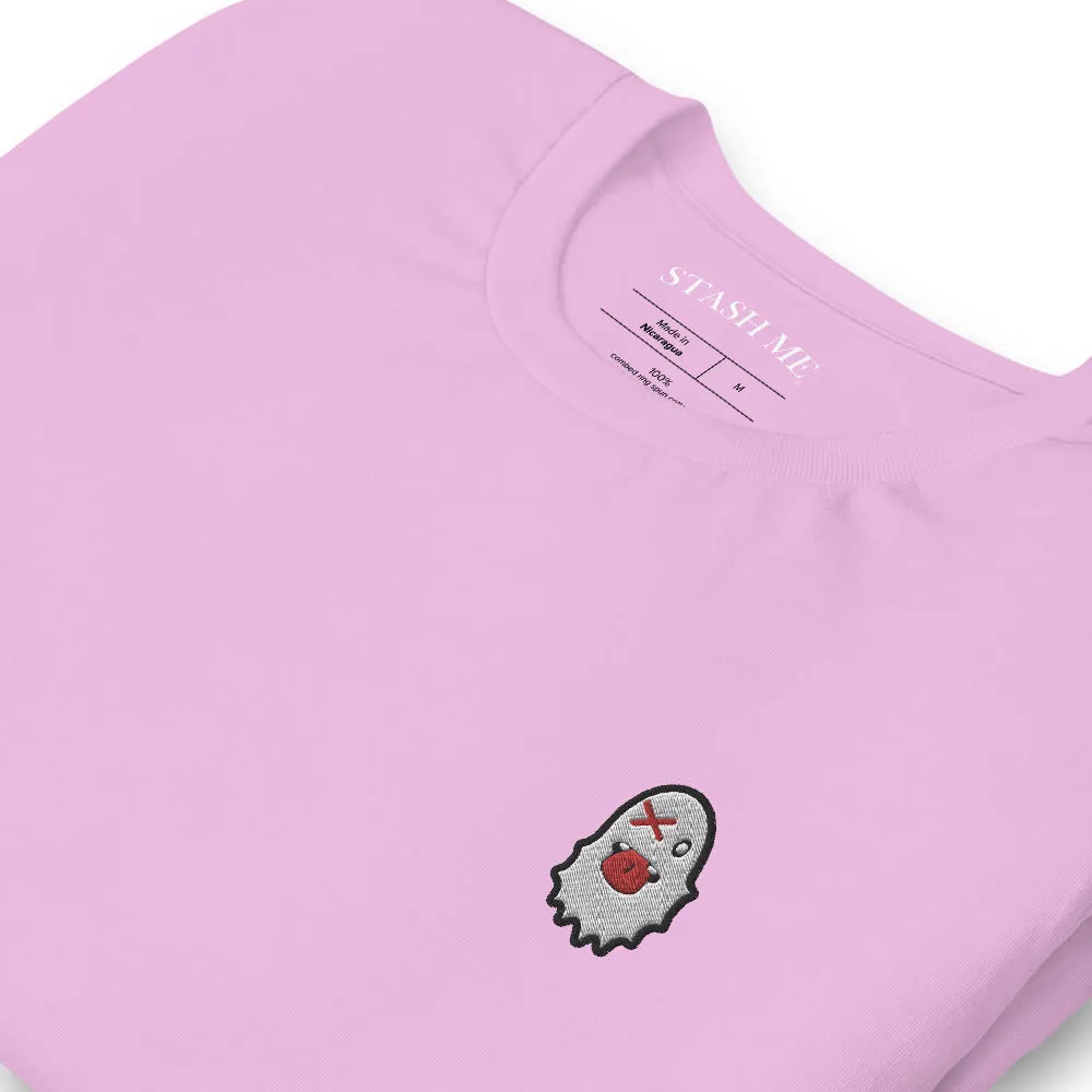 Stash Me - Embroidered Ghost T-Shirt