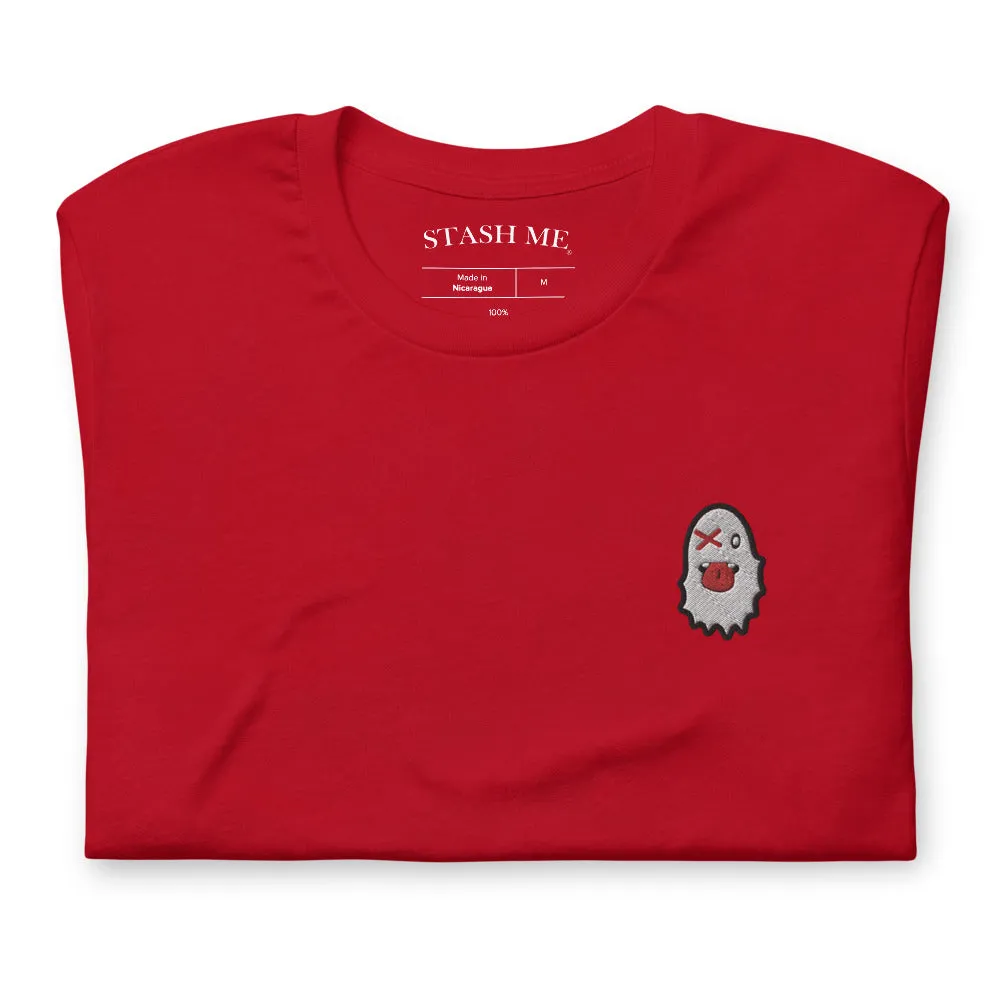 Stash Me - Embroidered Ghost T-Shirt