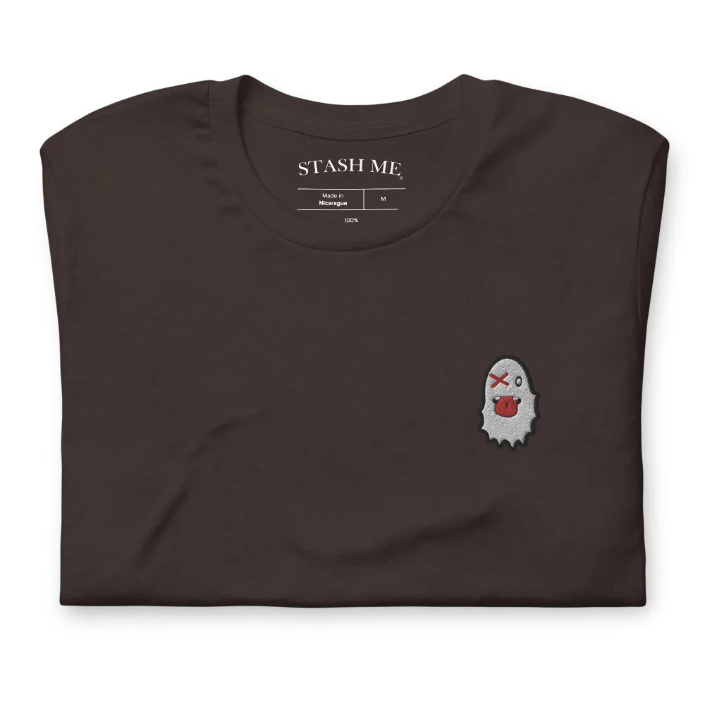 Stash Me - Embroidered Ghost T-Shirt