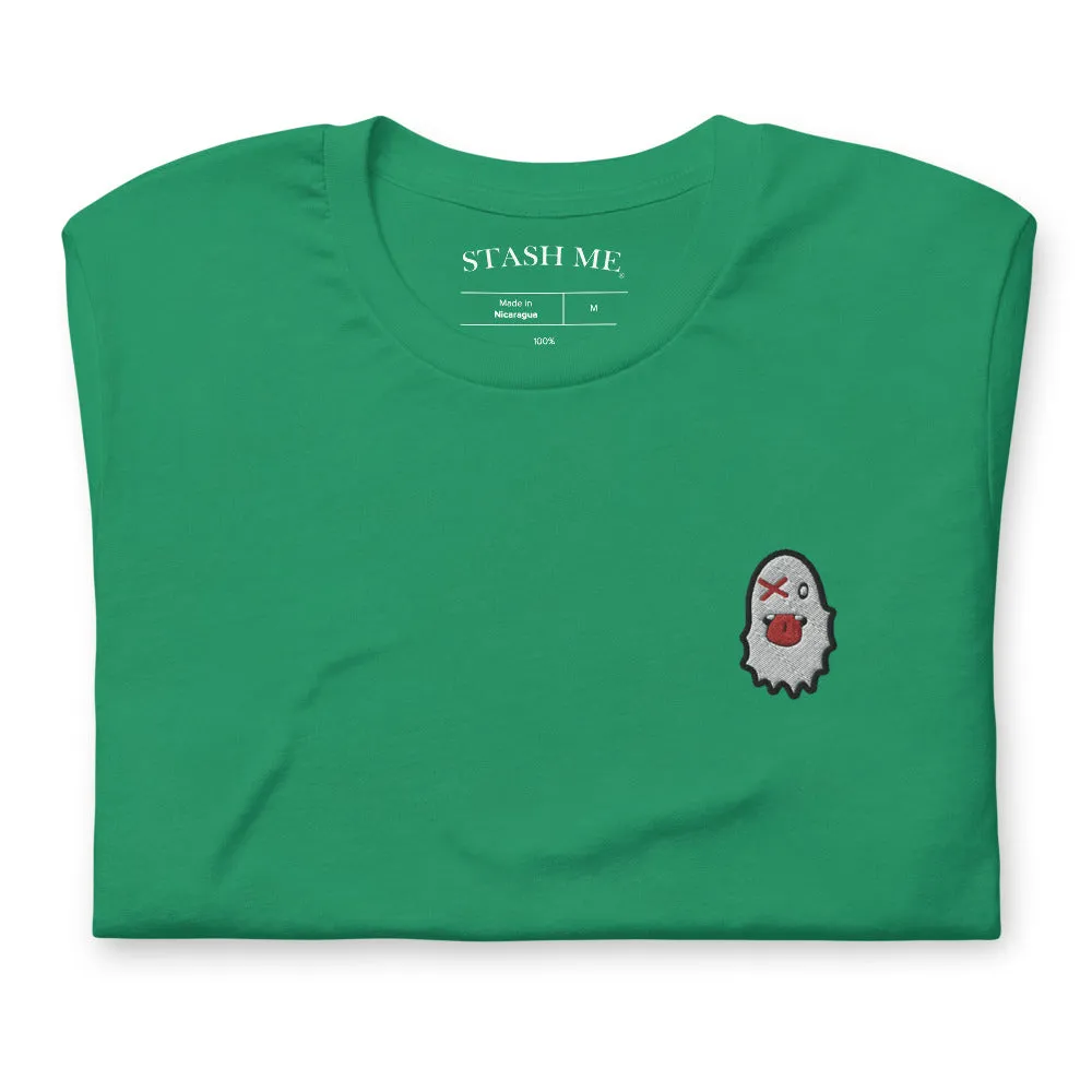 Stash Me - Embroidered Ghost T-Shirt