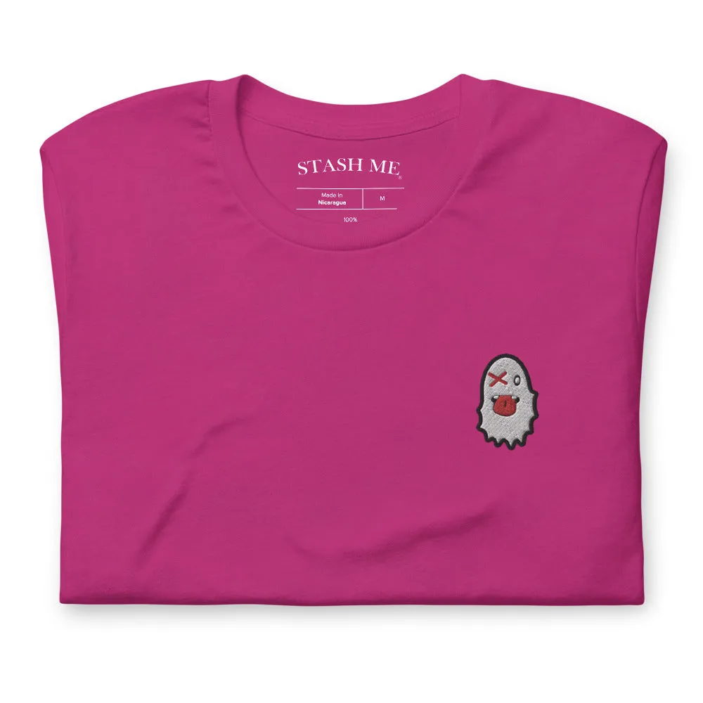 Stash Me - Embroidered Ghost T-Shirt