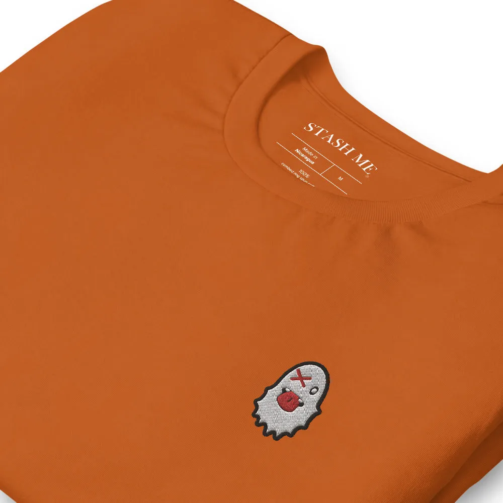 Stash Me - Embroidered Ghost T-Shirt