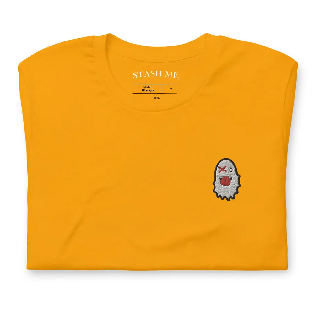 Stash Me - Embroidered Ghost T-Shirt