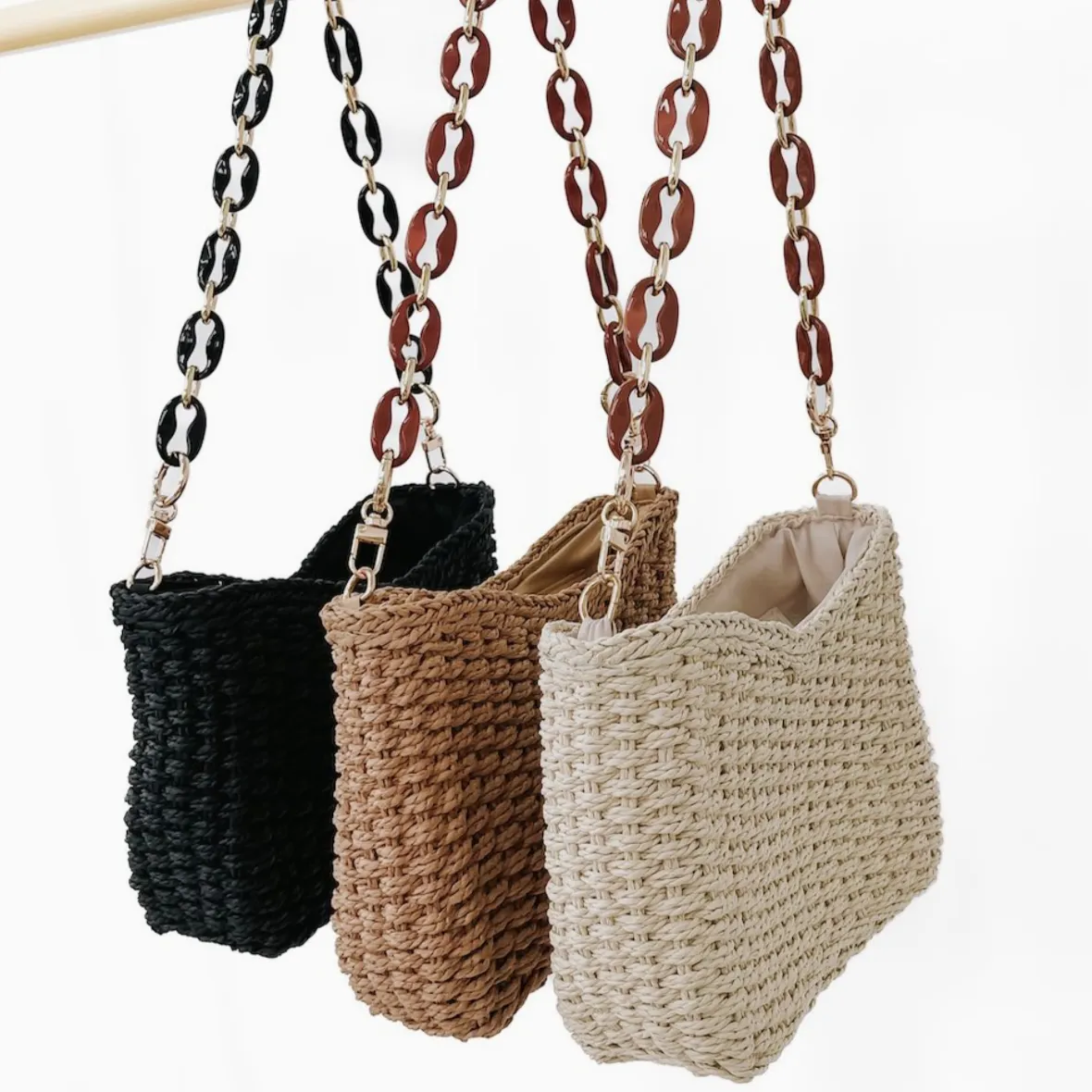 Staycation Straw Shoulder / Crossbody Bag-FINAL SALE