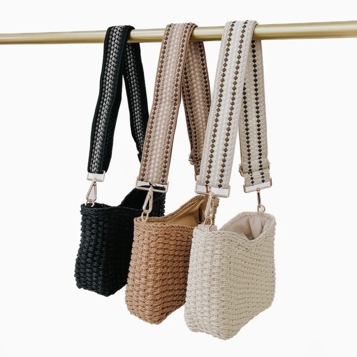 Staycation Straw Shoulder / Crossbody Bag-FINAL SALE