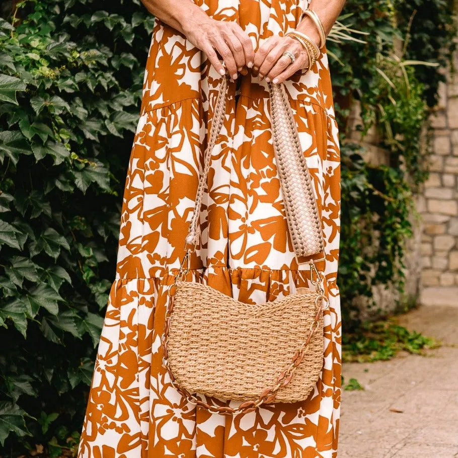 Staycation Straw Shoulder / Crossbody Bag-FINAL SALE