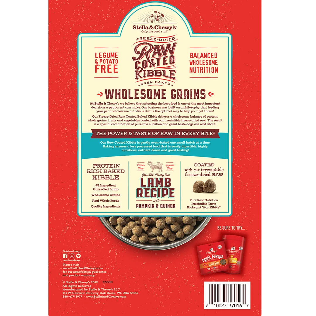 Stella & Chewy's Raw Coated Lamb with Wholesome Grains