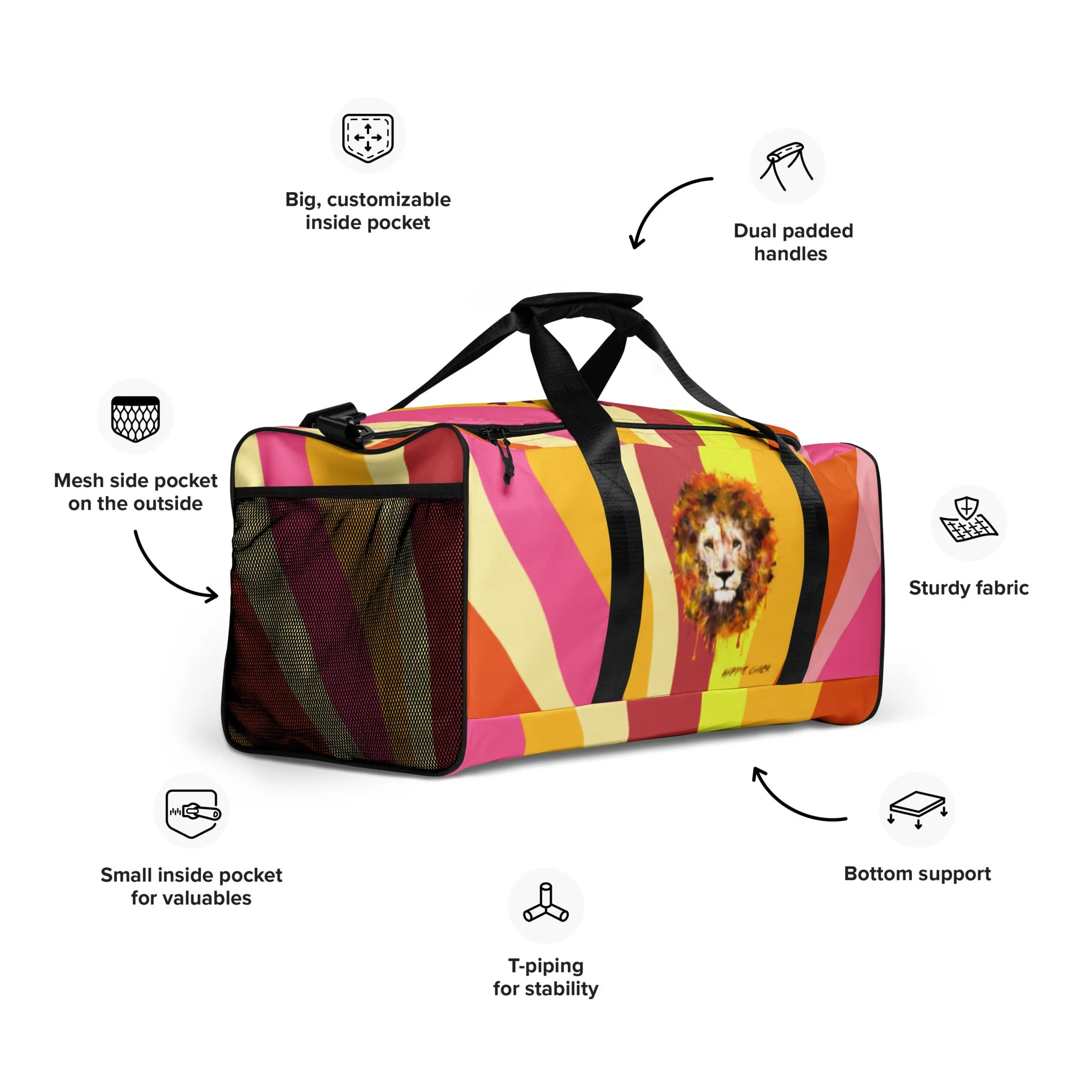 Sun Rays Duffle Bag - OG Hippie Dude