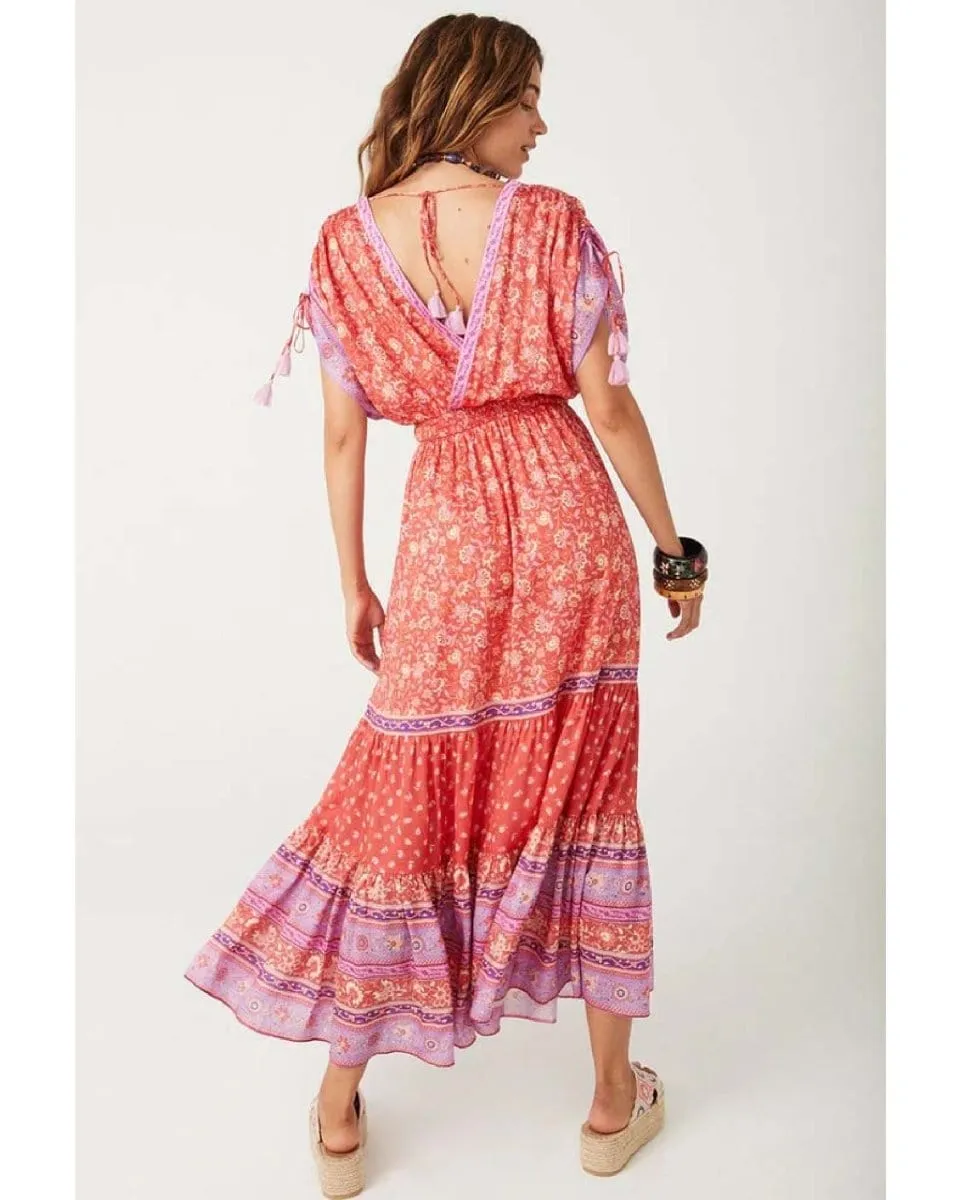 Sunshine Bandit Tie Gown Cayenne