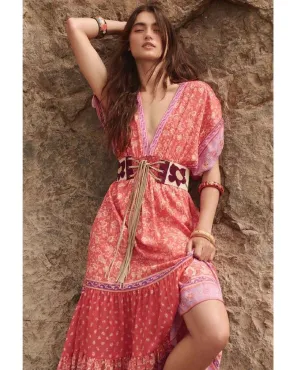 Sunshine Bandit Tie Gown Cayenne