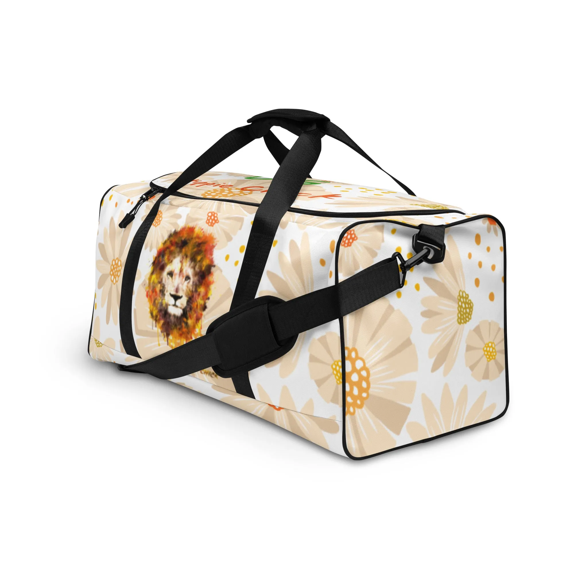 Tan Daisies Duffle Bag - OG Hippie Chick