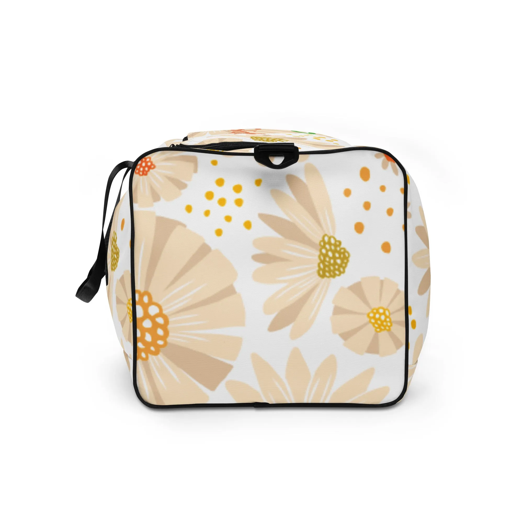 Tan Daisies Duffle Bag - OG Hippie Chick