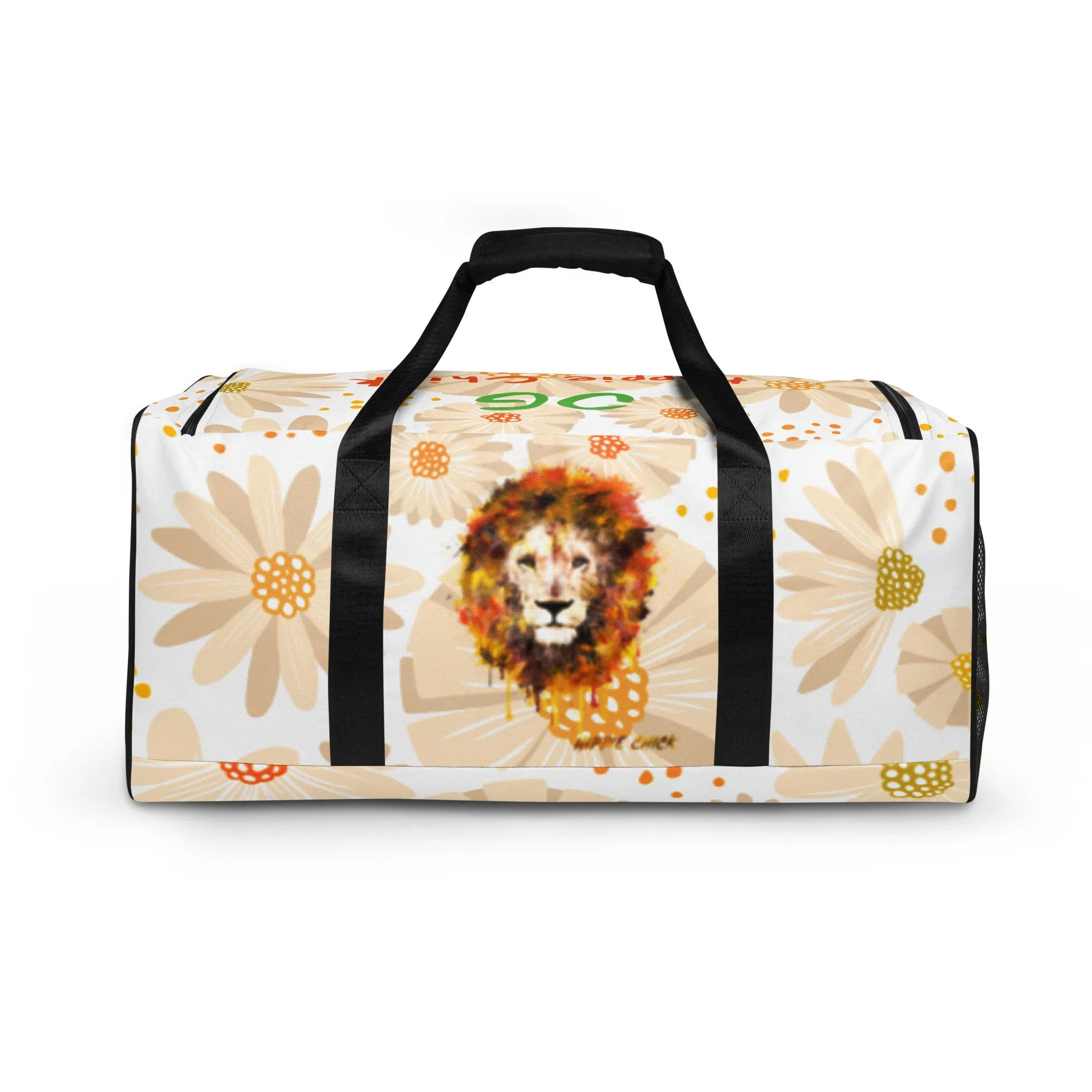 Tan Daisies Duffle Bag - OG Hippie Chick